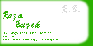 roza buzek business card